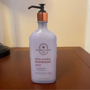BATH & BODY WORKS AROMATHERAPY RELAXING MIDNIGHT SKY CHAMOMILE PATCHOULI LOTION